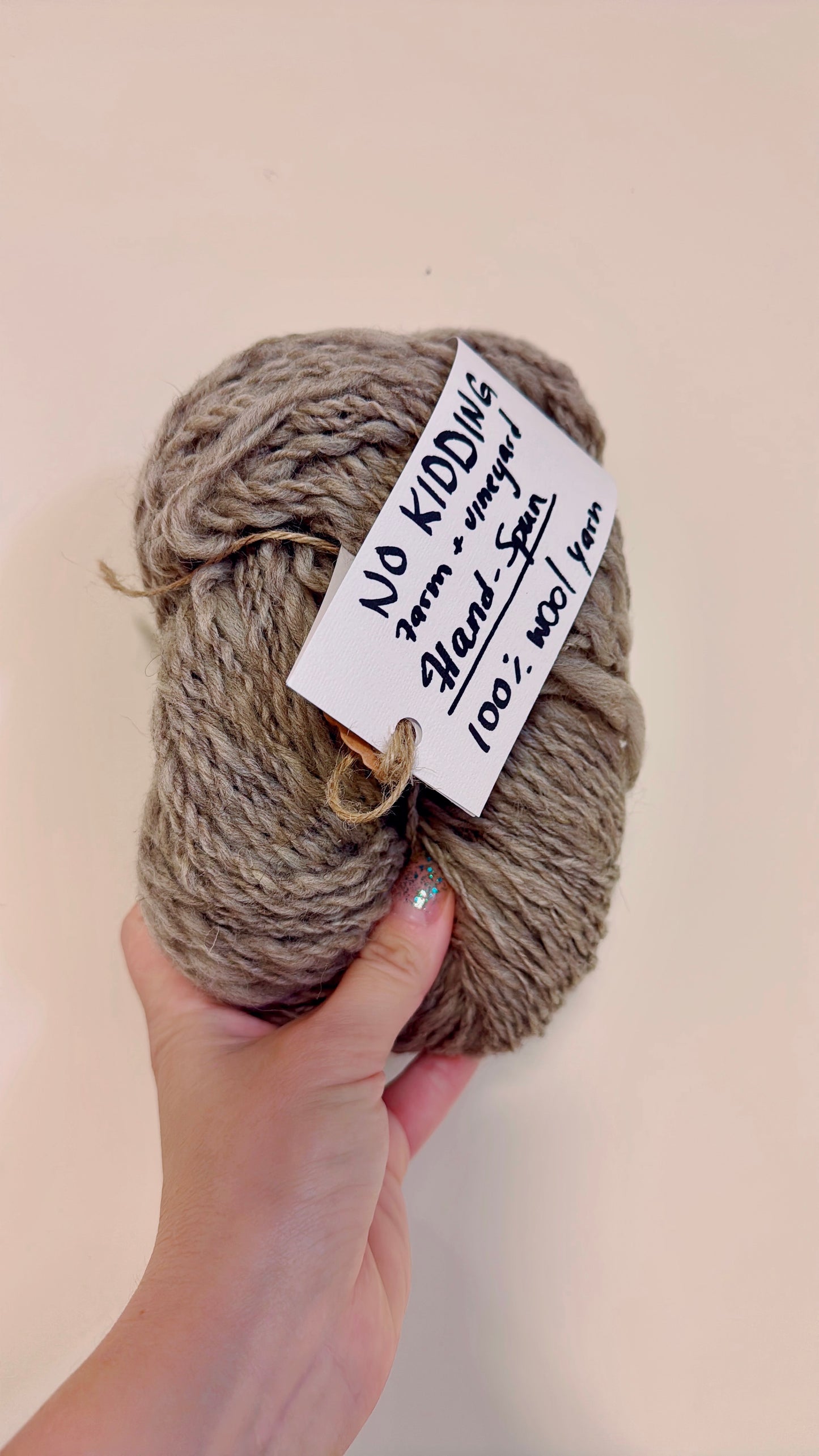Hand-Spun All Natural, Undyed Corriedale Sheep 100% Wool Yarn