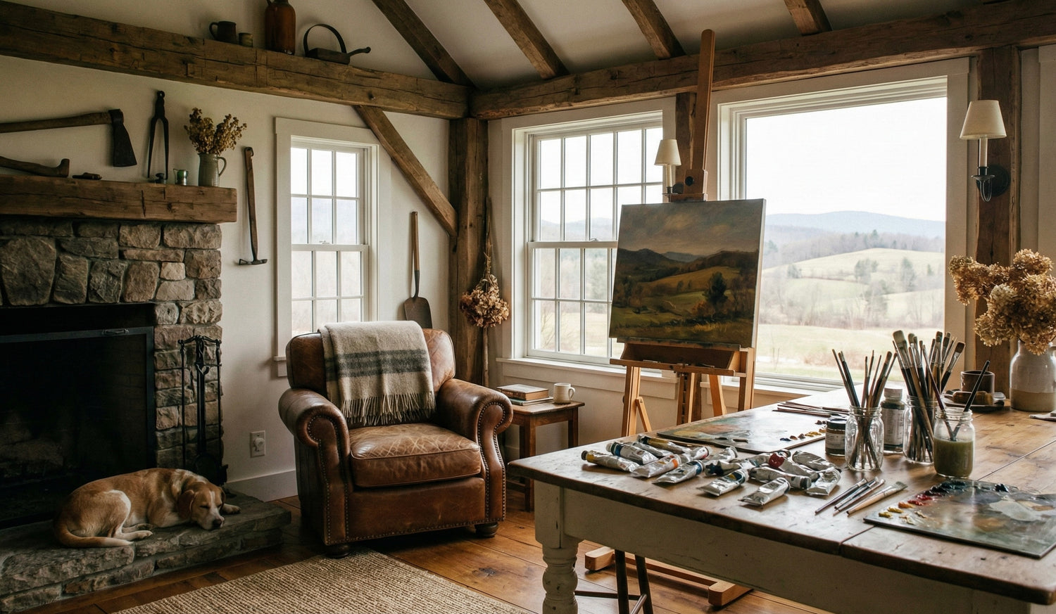 Cozy artists studio at No Kidding Farm and Vineyard
