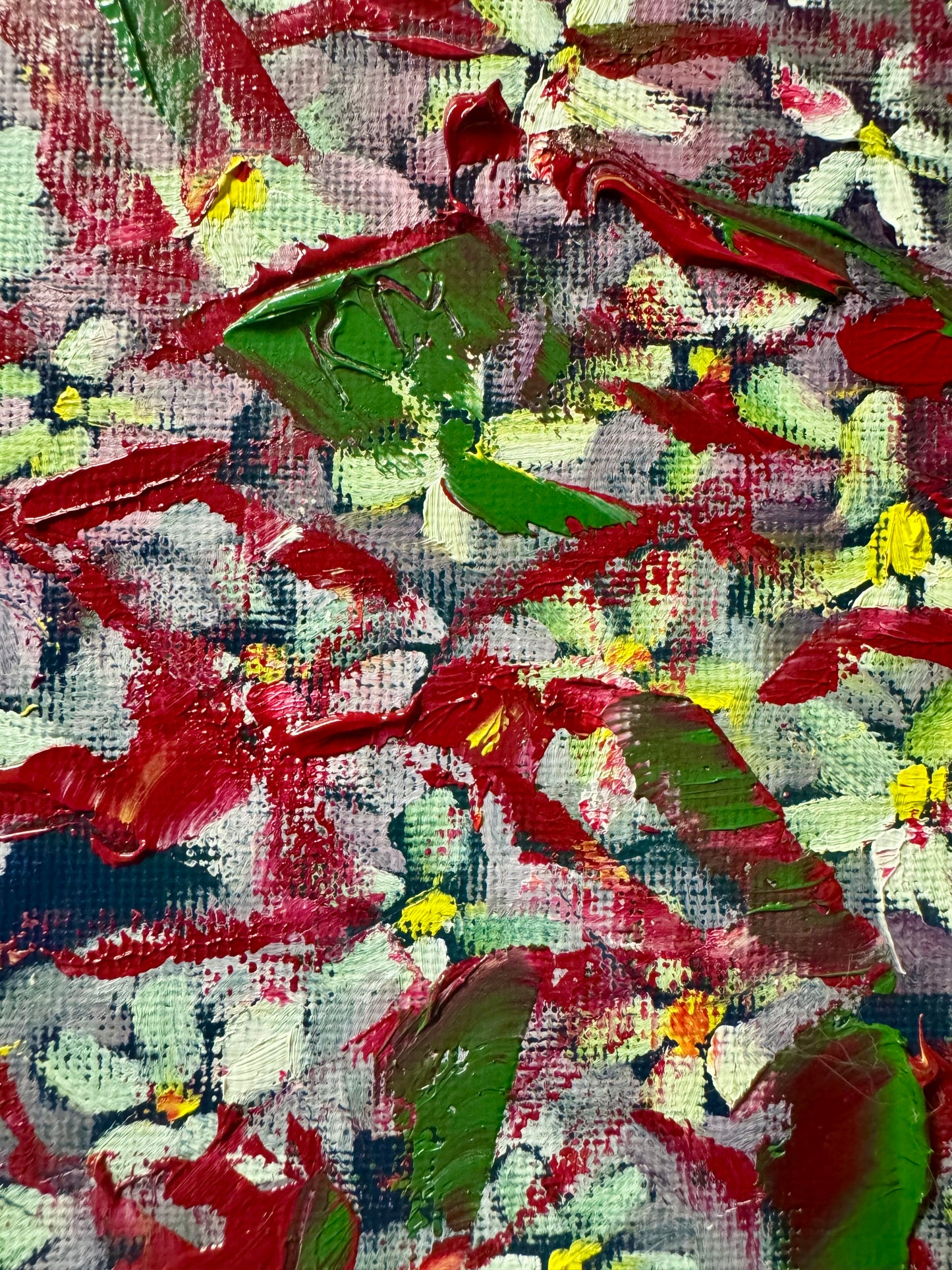 "Summer Phlox" – Original 8x8 Textured Floral Oil Painting | Katya Montes Art