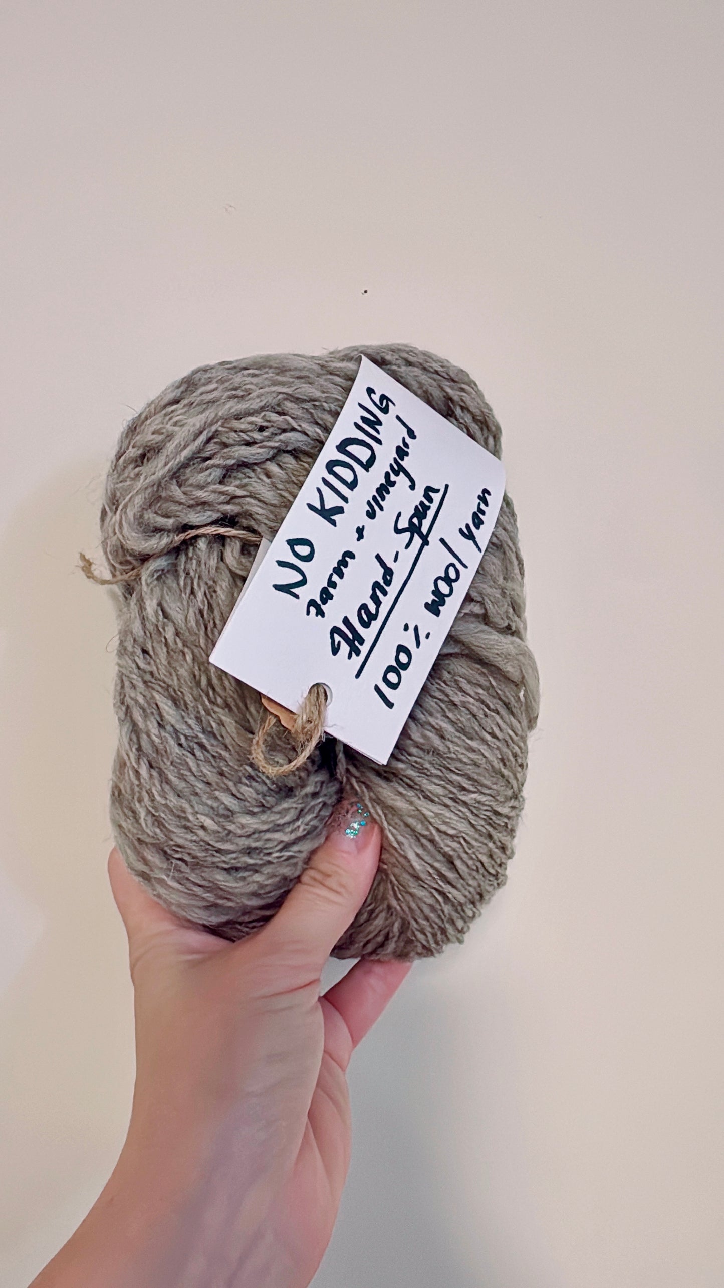 Hand-Spun All Natural, Undyed Corriedale Sheep 100% Wool Yarn