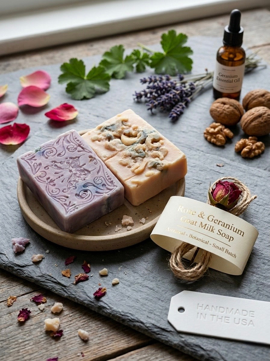 Rose & Geranium | Goat Milk Soap