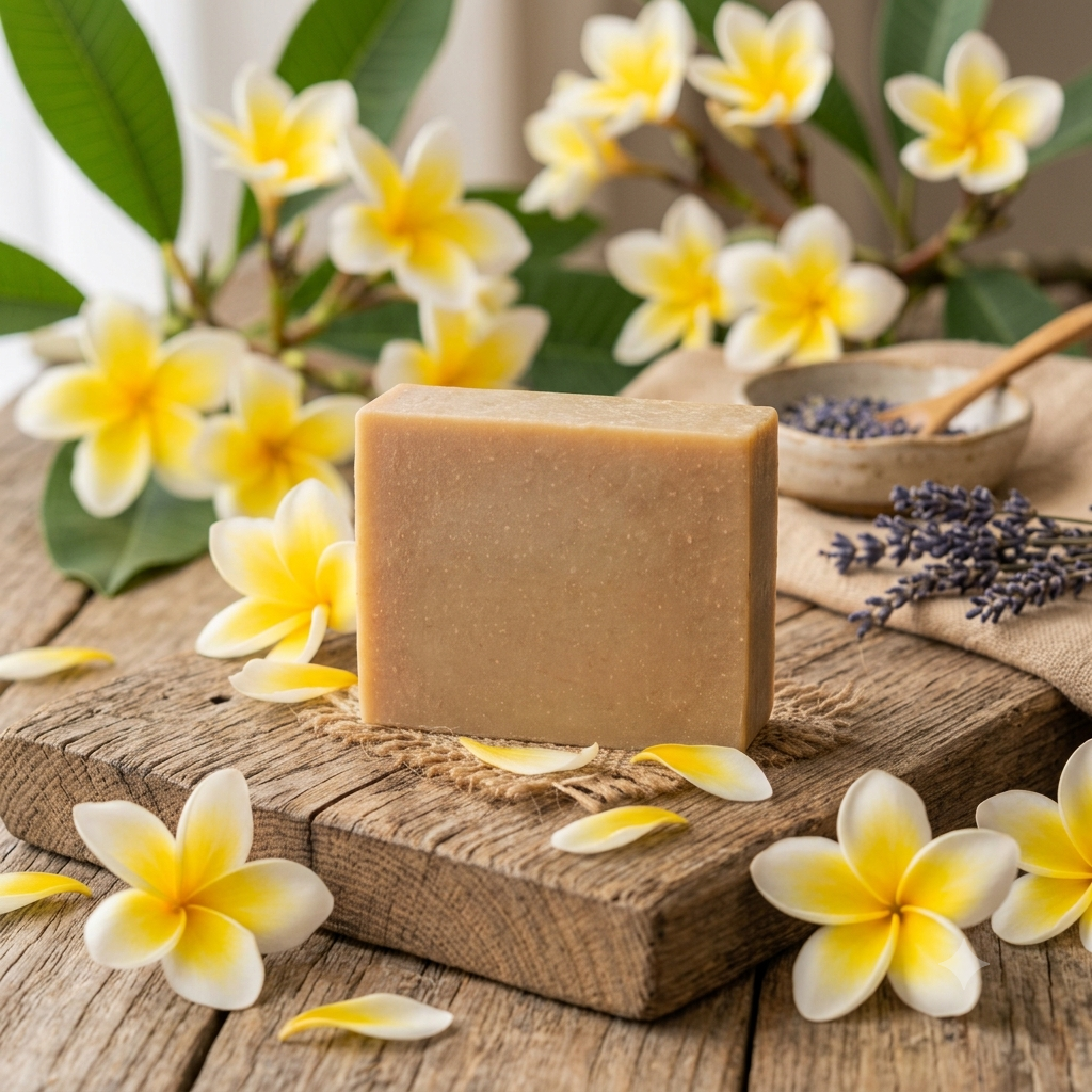 Plumeria Scented Goat Milk Soap