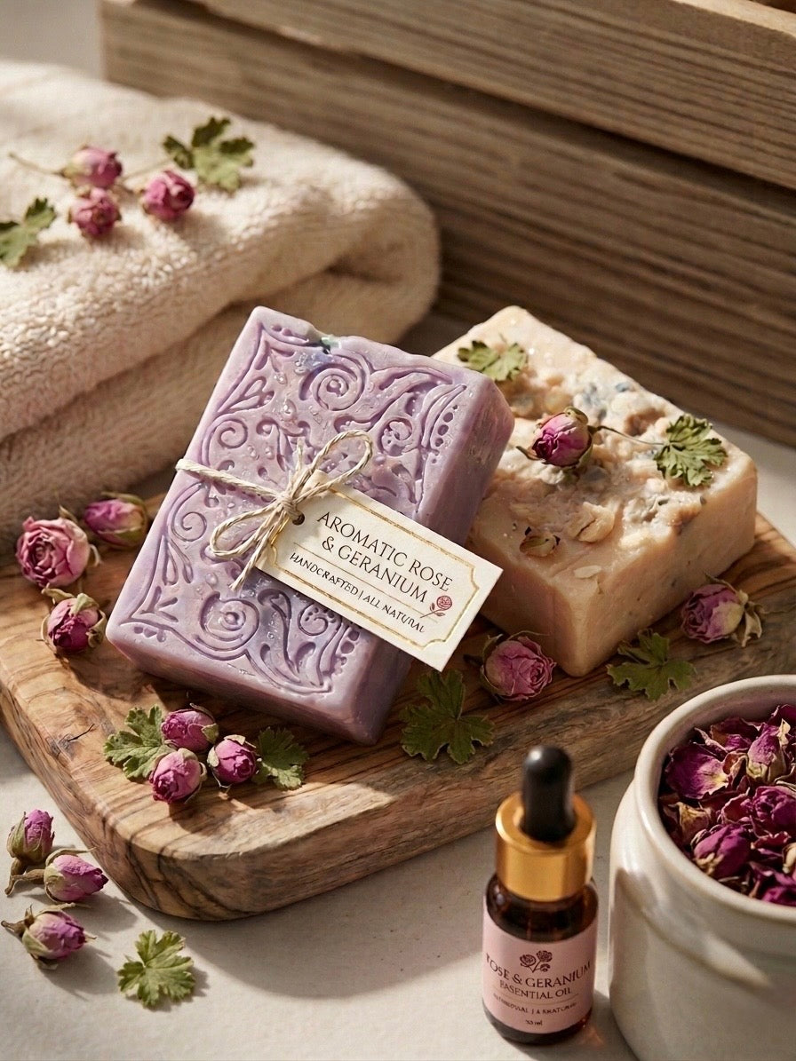Rose & Geranium | Goat Milk Soap