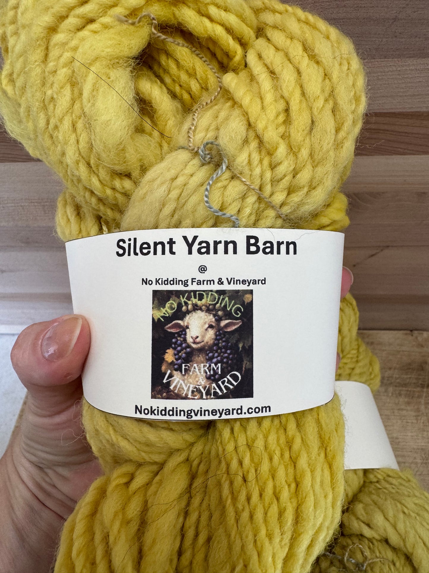 Hand-Spun, Naturally Hand-Dyed with Chamomile, 100% Sheep Wool Yarn, 2-ply
