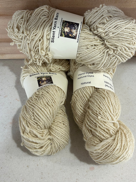 Natural Cream | Hand-Spun Wool