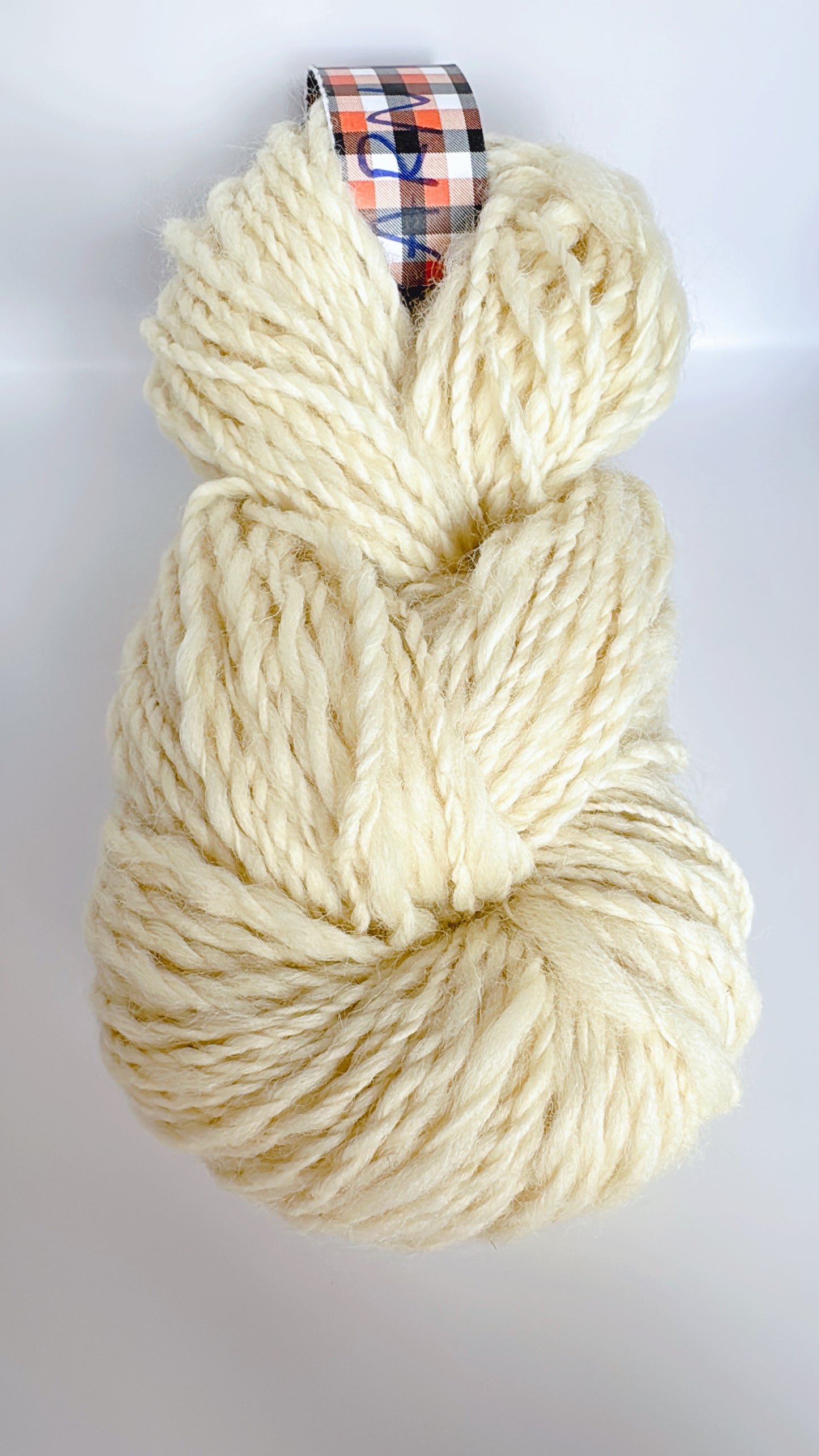 Hand-Spun 100% Natural Undyed Sheep Wool Yarn