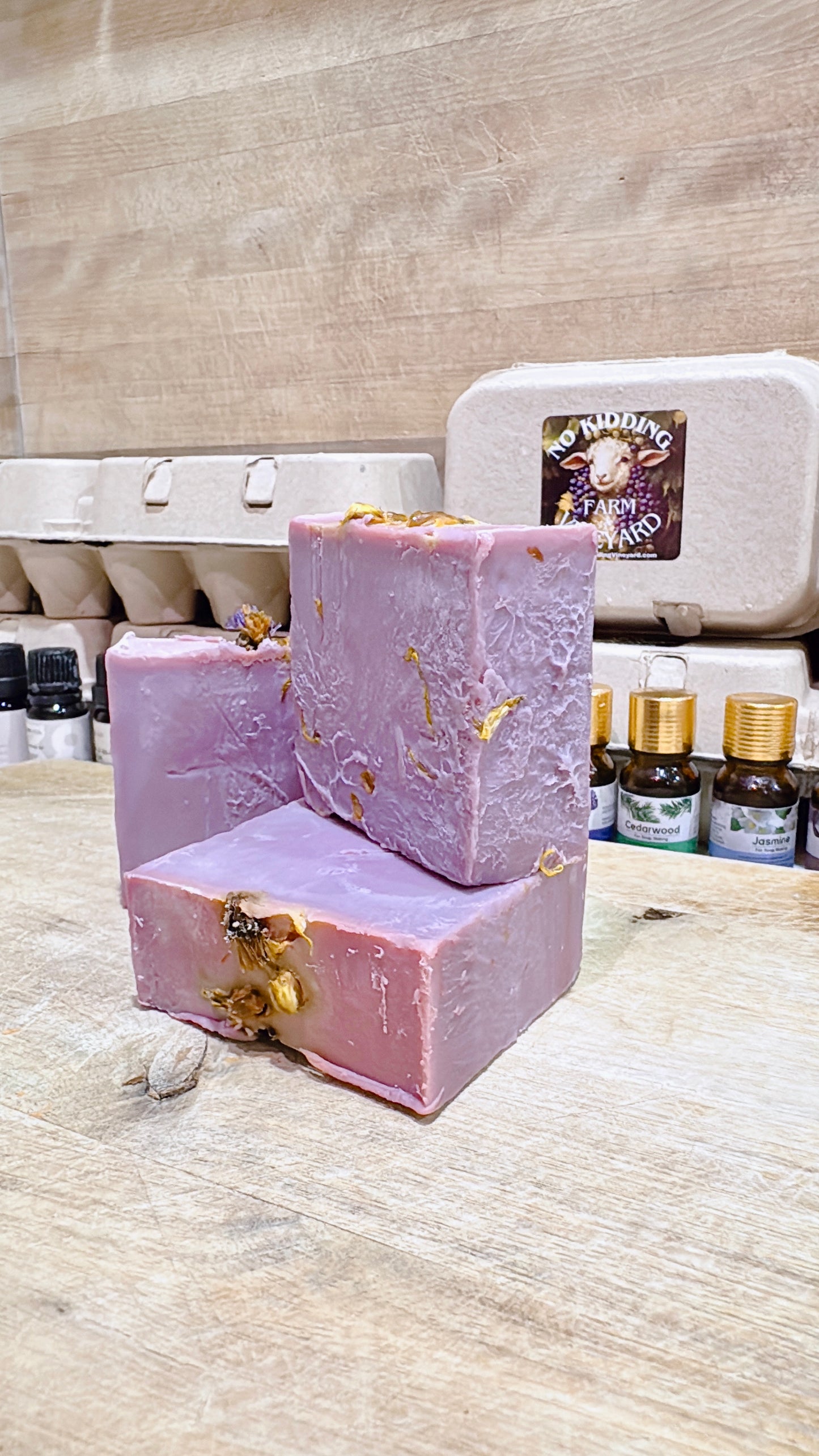 Handmade Coconut Oil Base Body Soap Infused with Therapy Grade Cedarwood Essential Oil