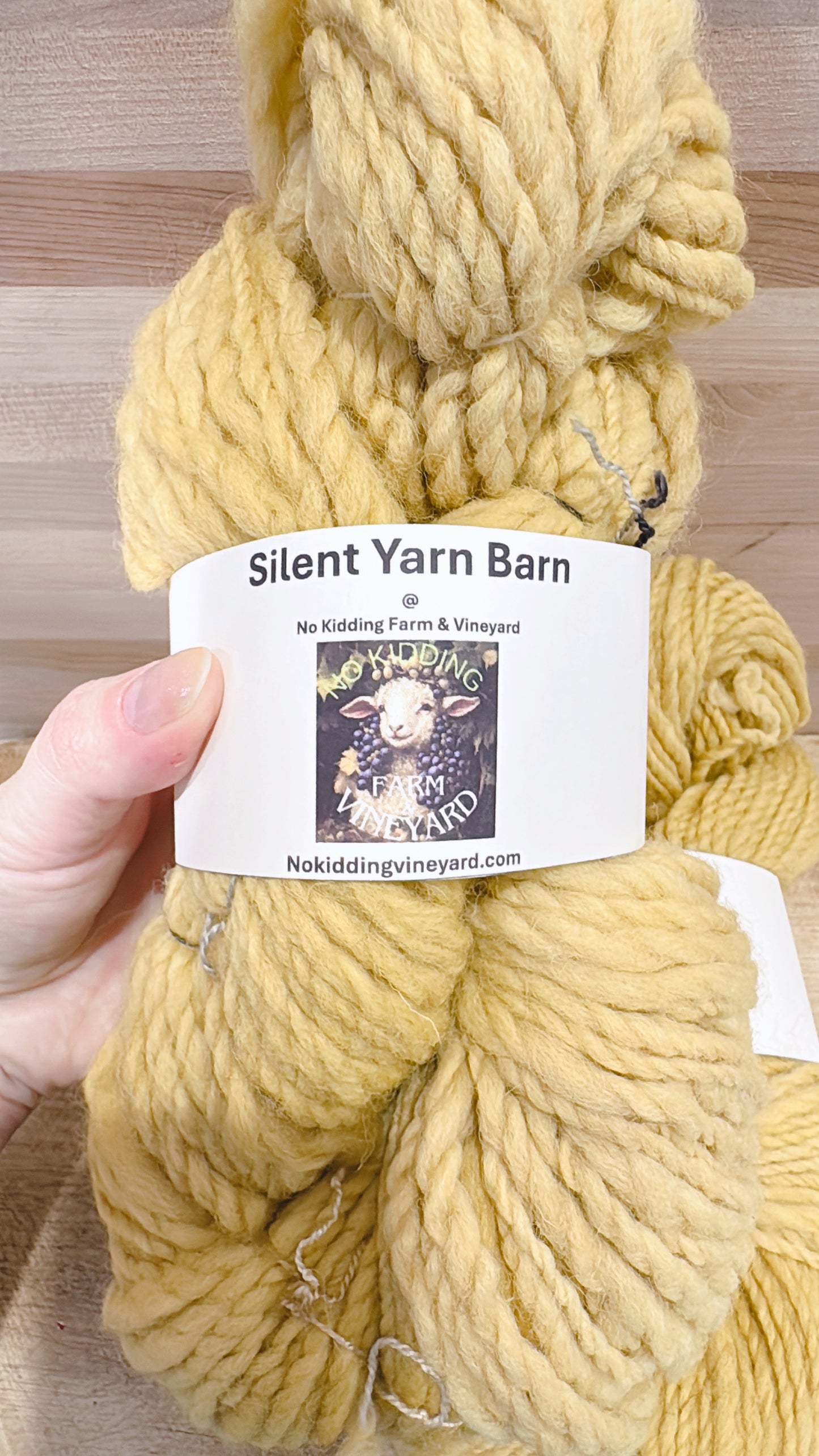 Hand-Spun, Naturally Hand-Dyed with Rosemary, 100% Sheep Wool Yarn, 2-ply