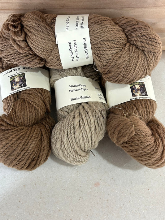 Black Walnuts | Hand-Spun Wool