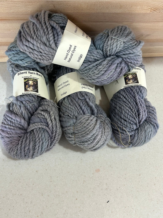 Gray Indigo | Hand-Spun Wool