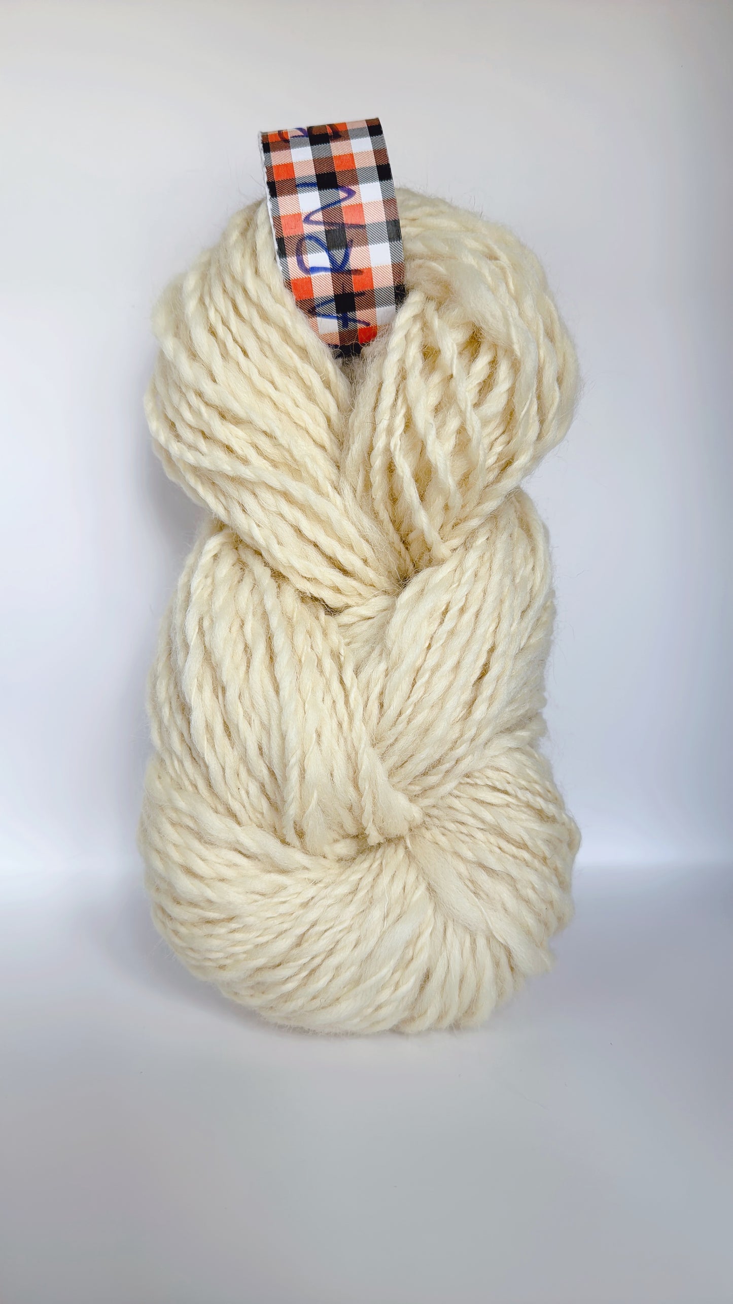 Hand-Spun 100% Natural Undyed Sheep Wool Yarn