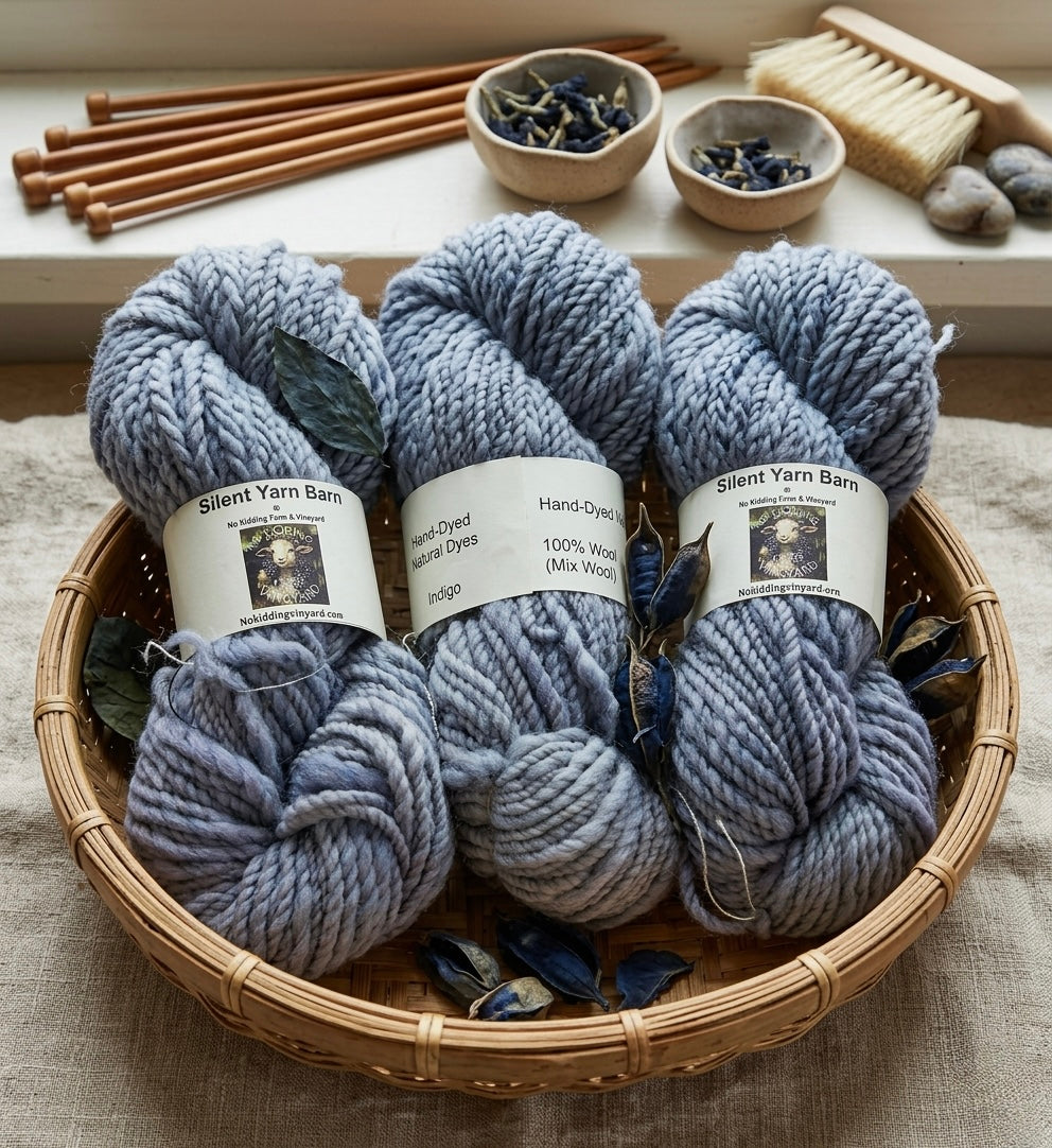 Gray Indigo | Hand-Spun Wool
