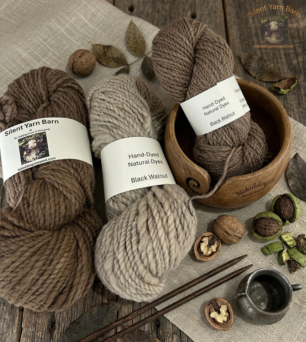 Black Walnuts | Hand-Spun Wool
