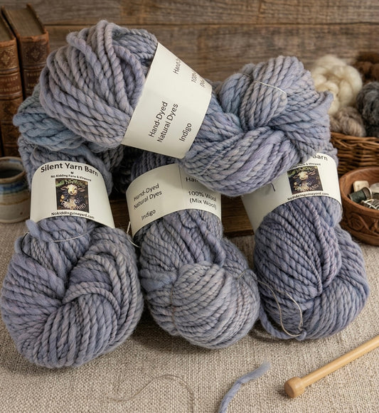 Gray Indigo | Hand-Spun Wool