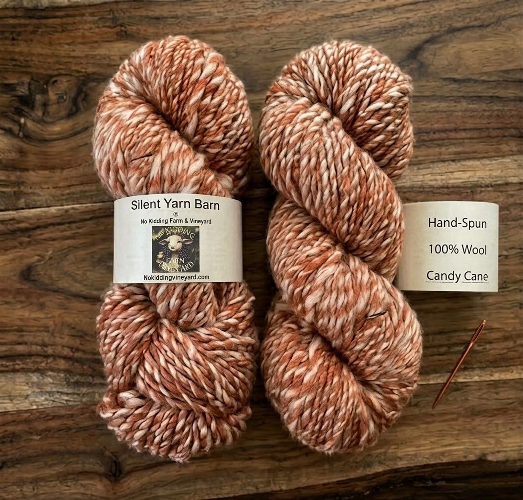 Candy Cane | Hand-Spun Wool