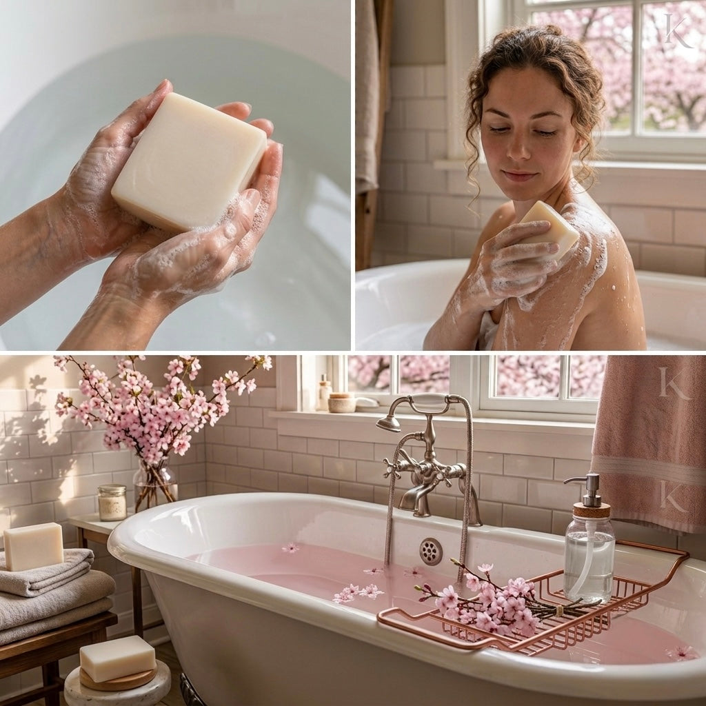 Cherry Blossom All Natural Goat Milk Soap