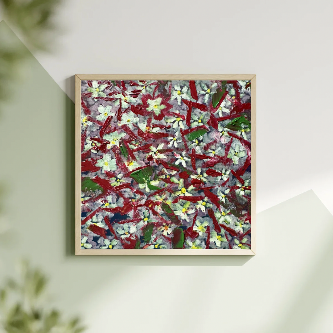 "Summer Phlox" – Original 8x8 Textured Floral Oil Painting | Katya Montes Art