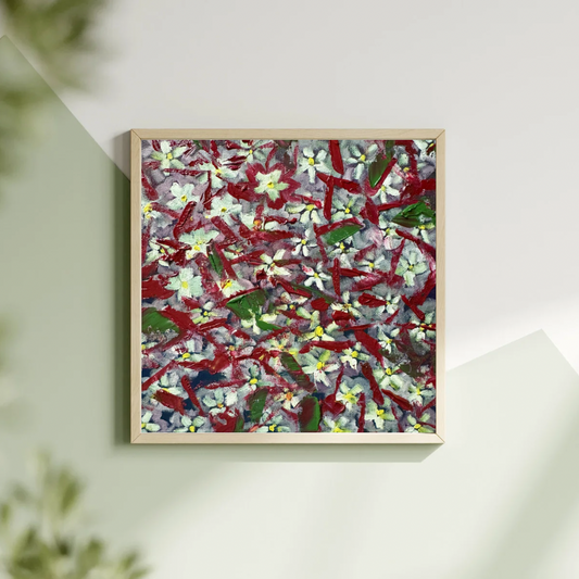 "Summer Phlox" – Original 8x8 Textured Floral Oil Painting | Katya Montes Art