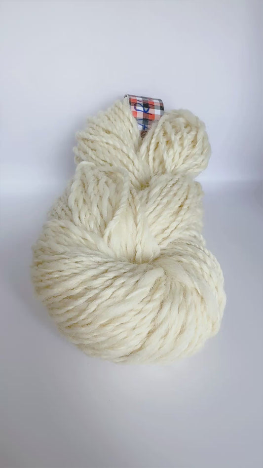 Hand-Spun 100% Natural Undyed Sheep Wool Yarn